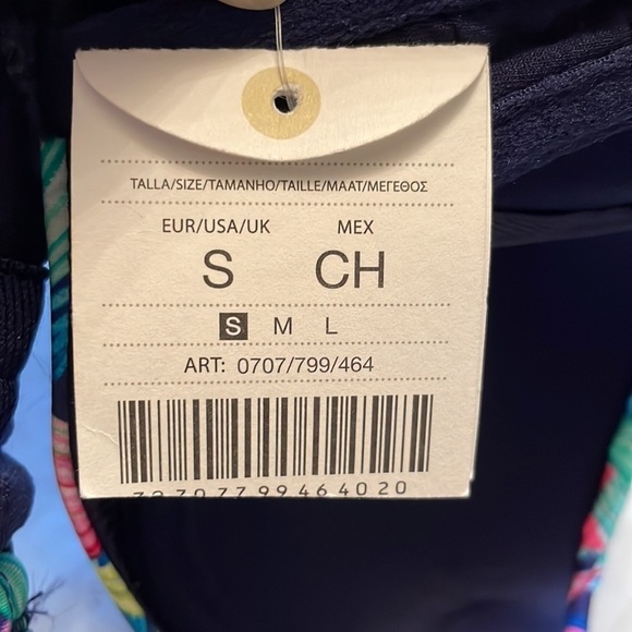 Oysho Strapless Bikini Top  NWT floral design size SM - Picture 4 of 5